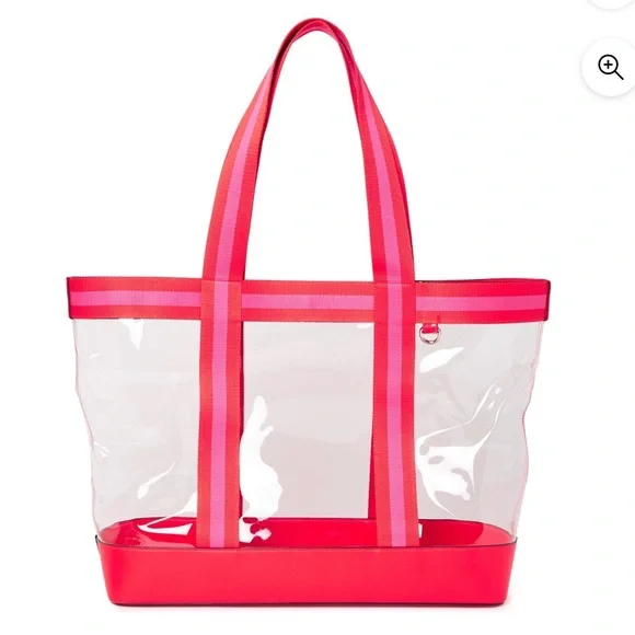 Time and Tru Red Tote & Pouch Set - Picture 5 of 5